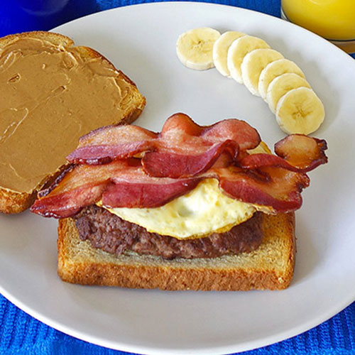 Elvis Burger Tasty Peanut Butter & Banana Burger [Recipe]