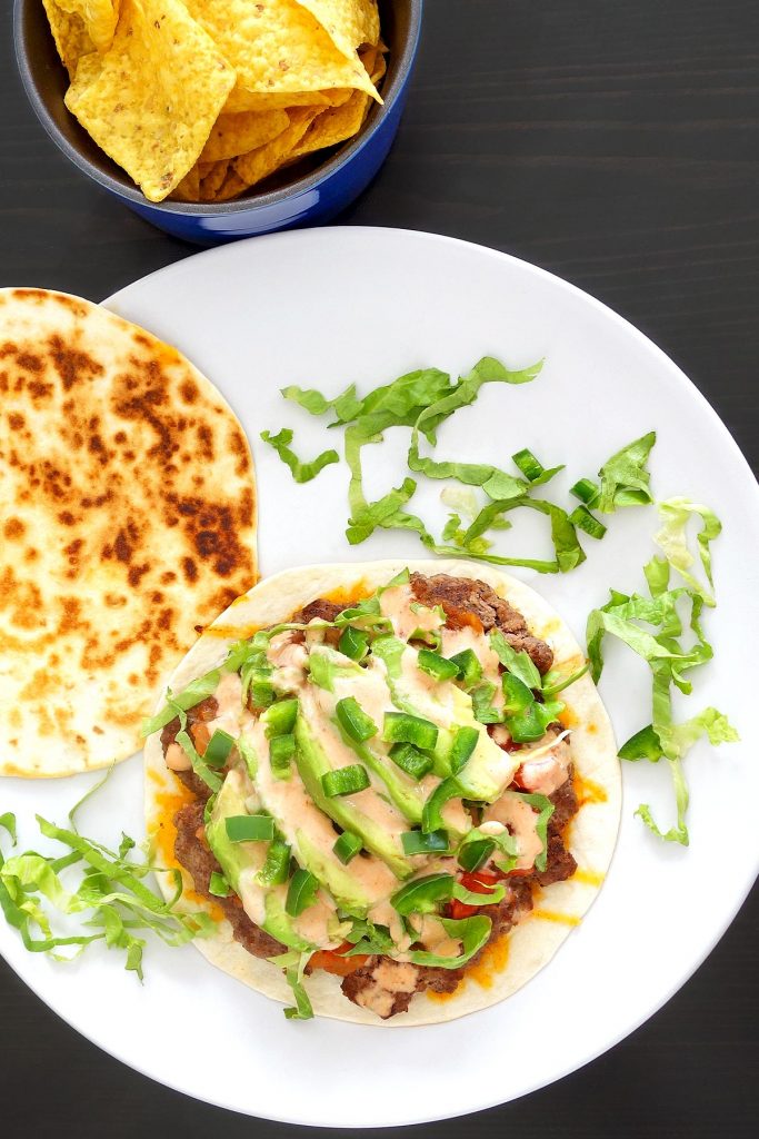 Quesadilla Burger Recipe Delicious burger in a cheesy quesadilla